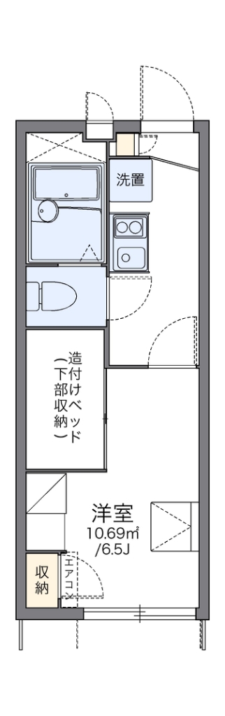 レオパレスメープル 間取り