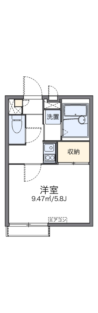 レオパレスクラール　ガルテン 間取り