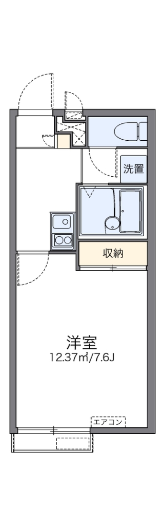 レオパレスコーポエバラ 間取り