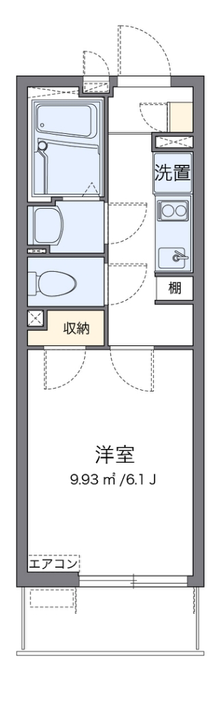 クレイノＹＫ岡村 間取り