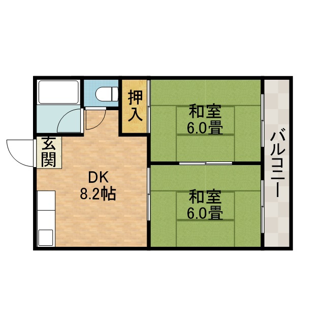 レジデンス西田　Ａ棟 間取り
