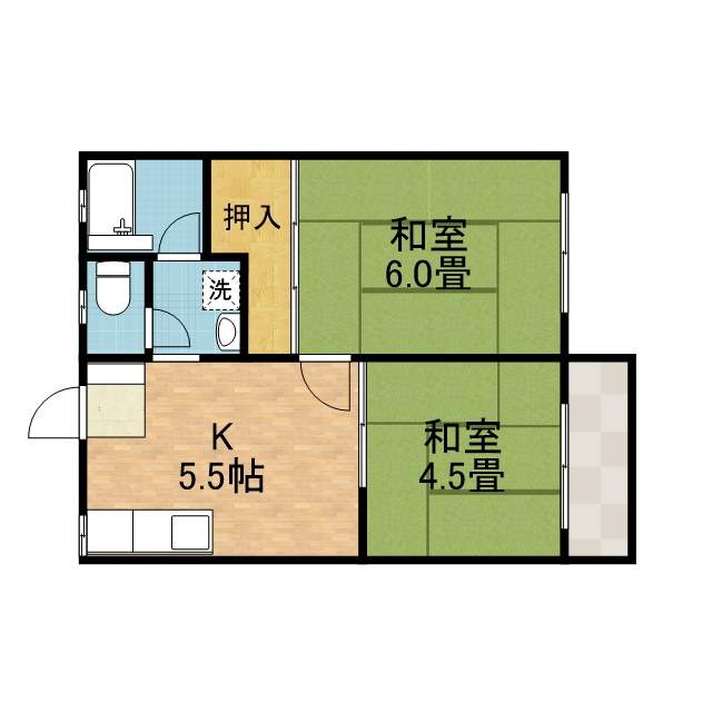 パナハイツ古曽部 間取り