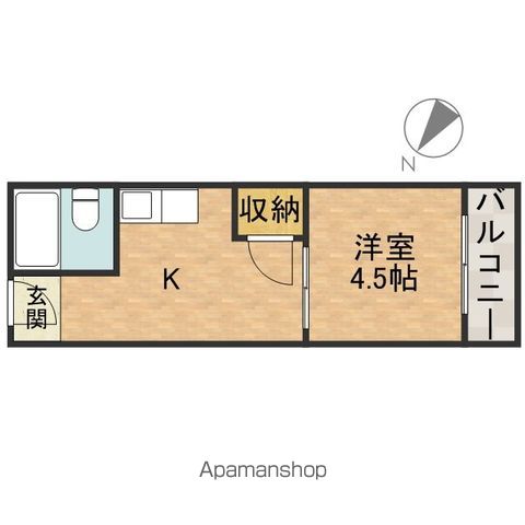 フロンティアハイツＦＵＪＩＷＡＲＡ 間取り