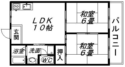 宮之川原サンハイツ 間取り