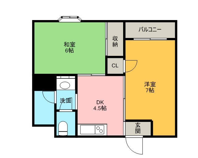 登町ハイツ 間取り