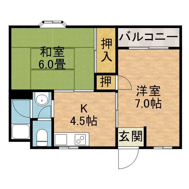登町ハイツ 間取り