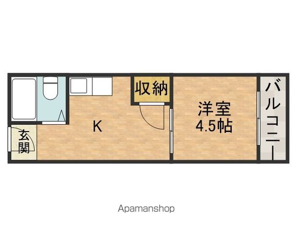 フロンティアハイツＦＵＪＩＷＡＲＡ 間取り