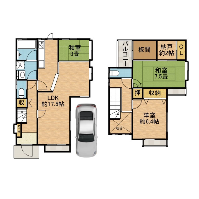 芝生町四丁目賃貸一戸建て 間取り