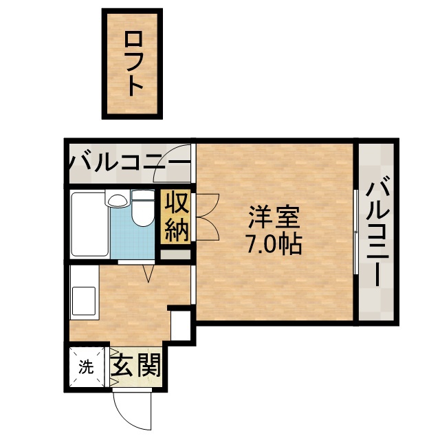 アップルハイツ富田 間取り