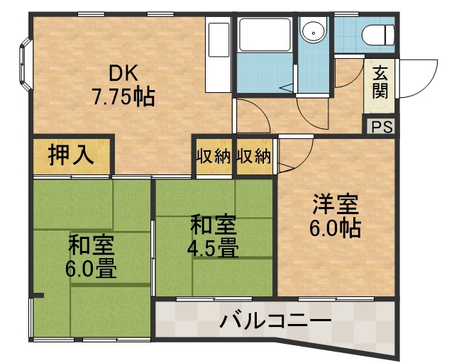 コーポ松政 間取り