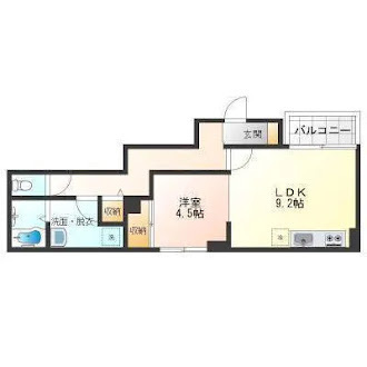 Ｈｅａｌｉｎｇ　ＧｒａｃｅＡ棟（南棟） 間取り