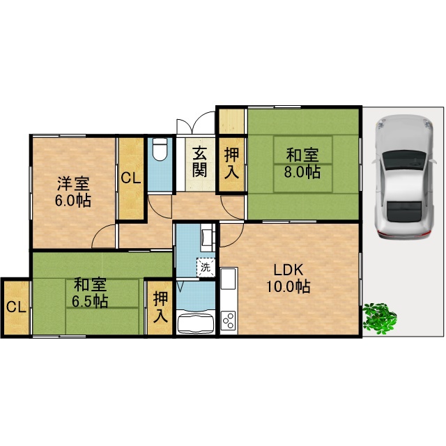 緑町貸家 間取り