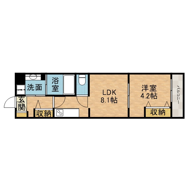 Ｇｒａｃｉａｓ　ｃｏｕｒｔ　富田 間取り