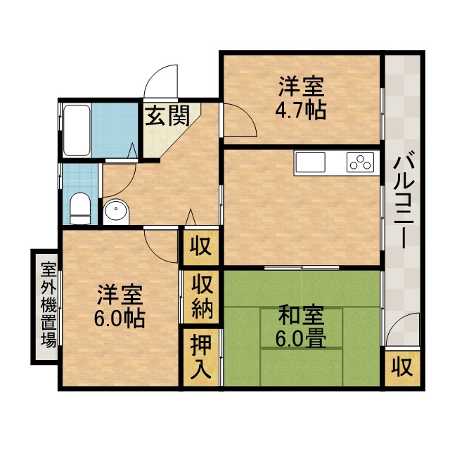メゾン高槻２号棟 間取り