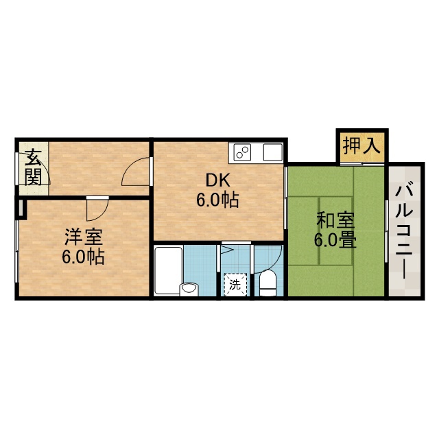 グランドハイツ３８ 間取り