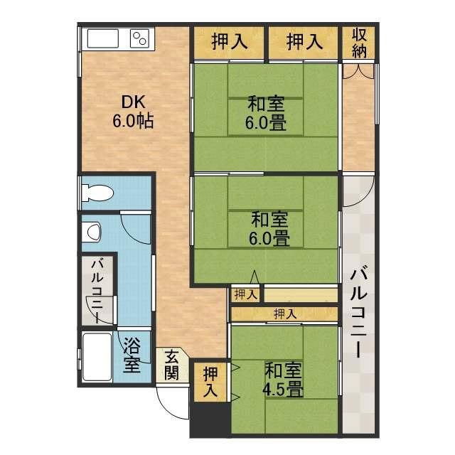 スカイハイツ辻崎 間取り