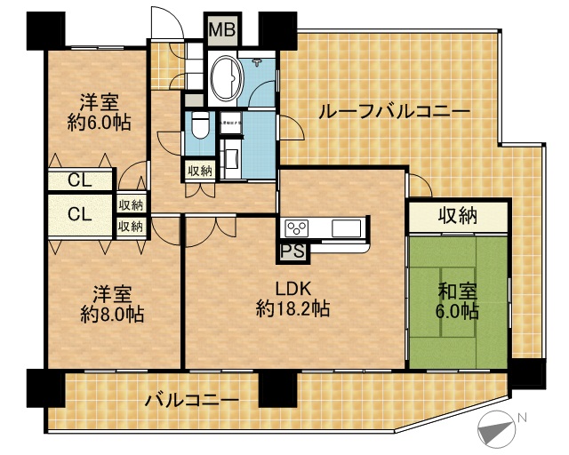 エスリード高槻上牧 間取り