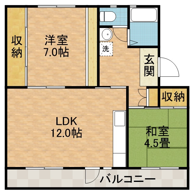 富田第二住宅７１号棟 間取り