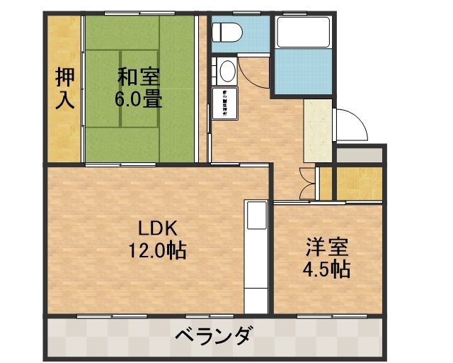 富田第二住宅７１号棟 間取り