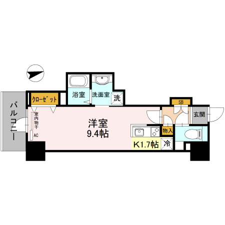 Ｄ’ＴＯＷＥＲ　城北 間取り