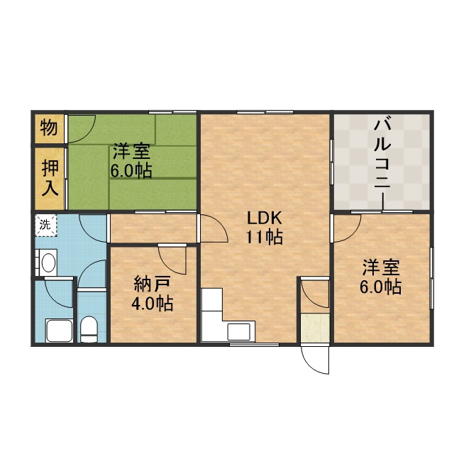 高槻ハイツ 間取り