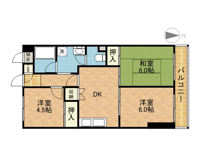 大川マンション 間取り