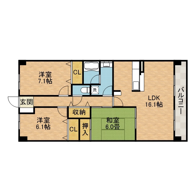 アルバ高槻   間取り
