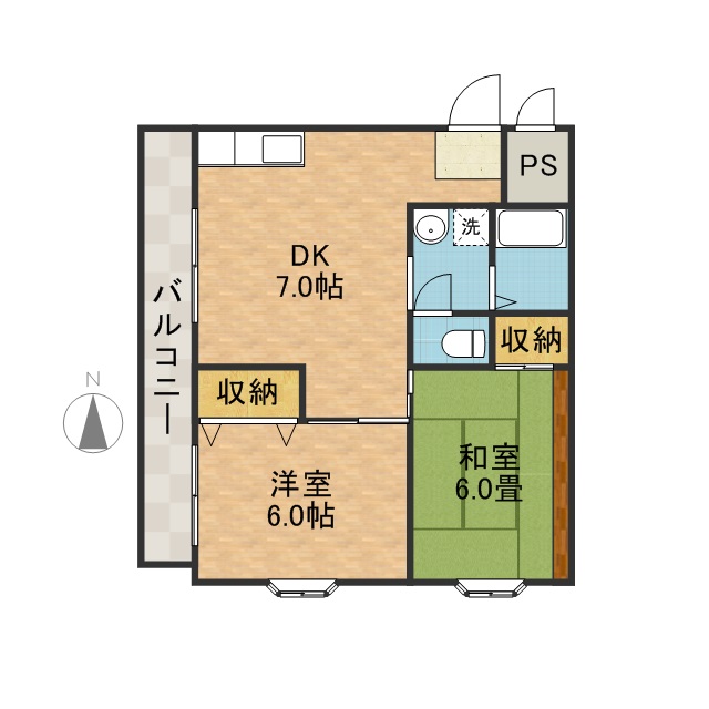 大塚チェリーハイツ１２ 間取り