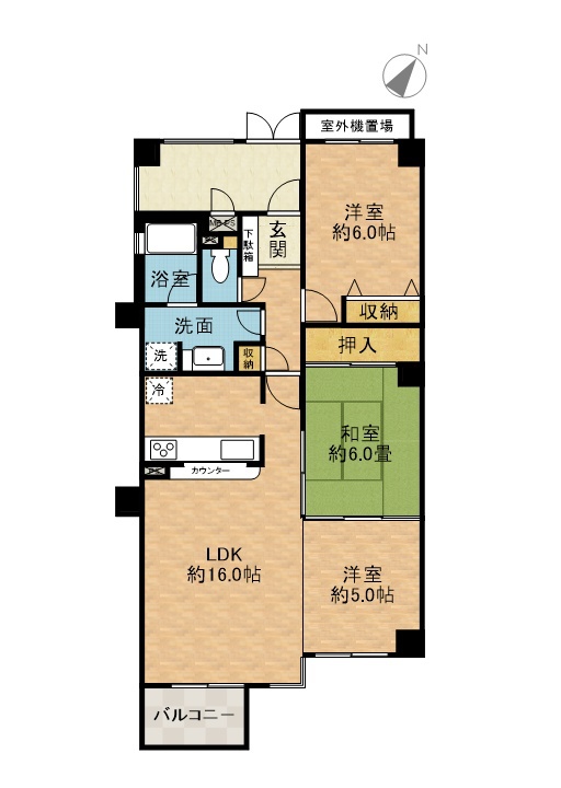 ライオンズヒルズ高槻 間取り