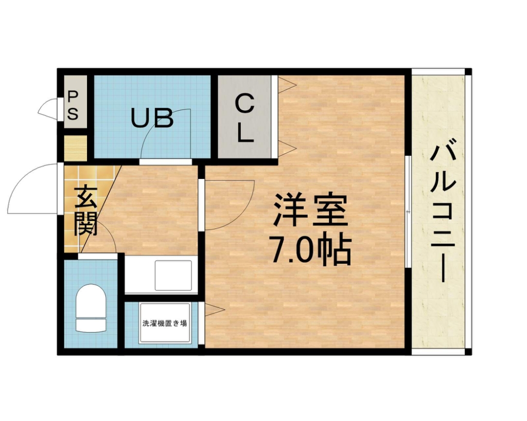 シャトーボヌゥール郡家本町 間取り