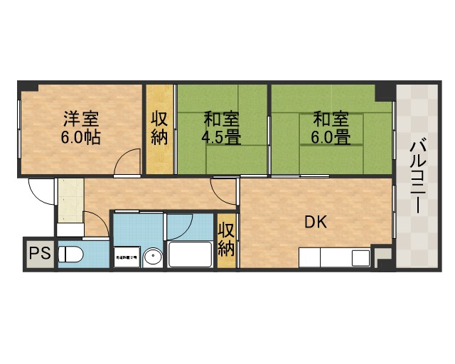 奥田ハイツⅡ 間取り