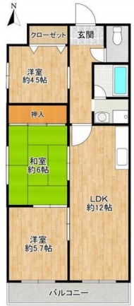 マーブルハイツ東和 間取り