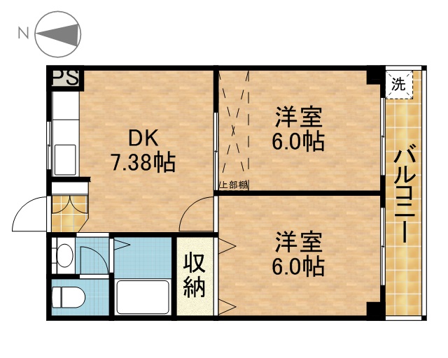 サンワロイヤルマンション 間取り