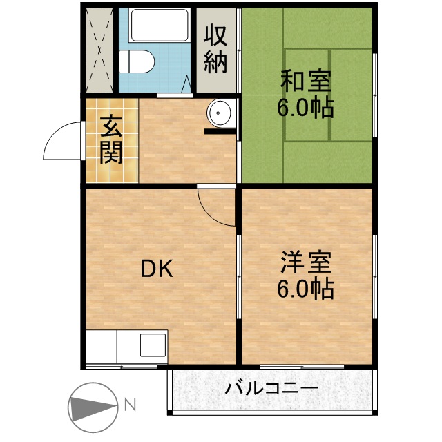 石田ハイツ 間取り