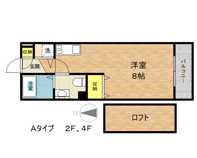 アビタ細川たかつき 間取り