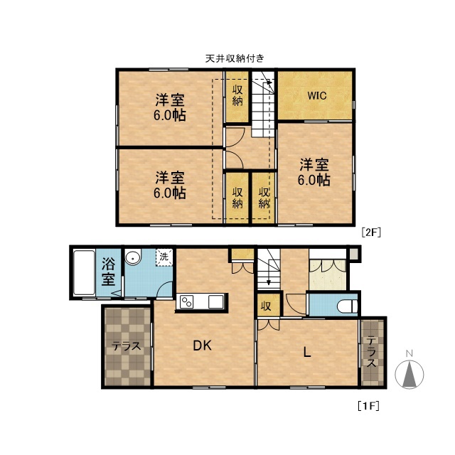 名神町服部貸家 間取り