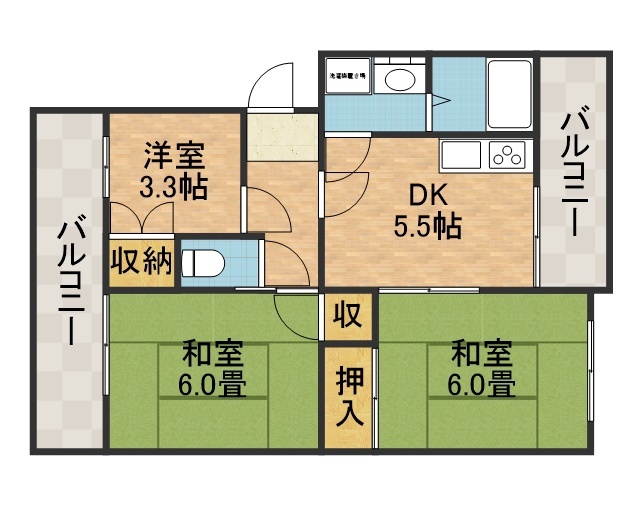 モダンアパートメント高槻城南 間取り