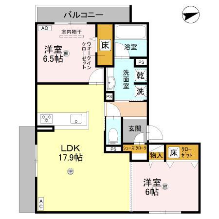 （仮称）Ｄ－ＲＯＯＭ高槻市寿町 間取り