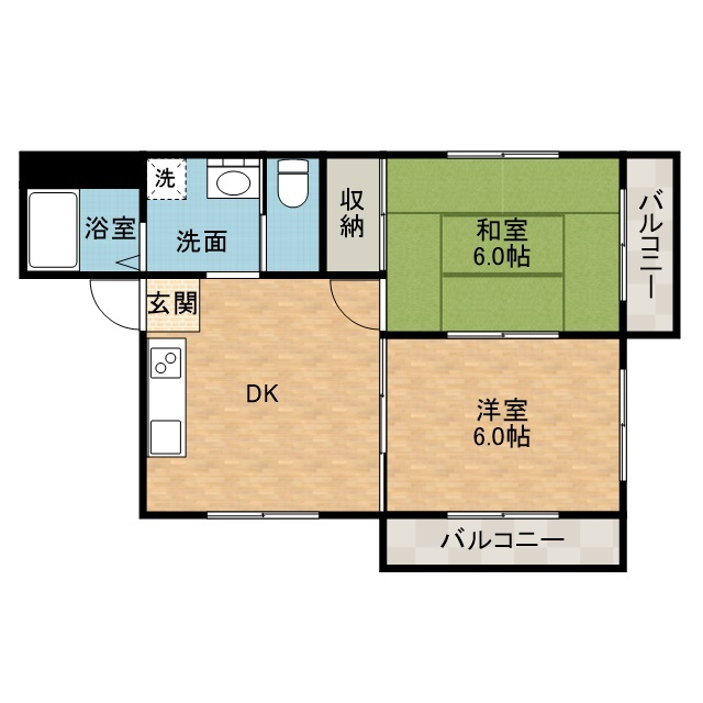 中本ハイツ 間取り