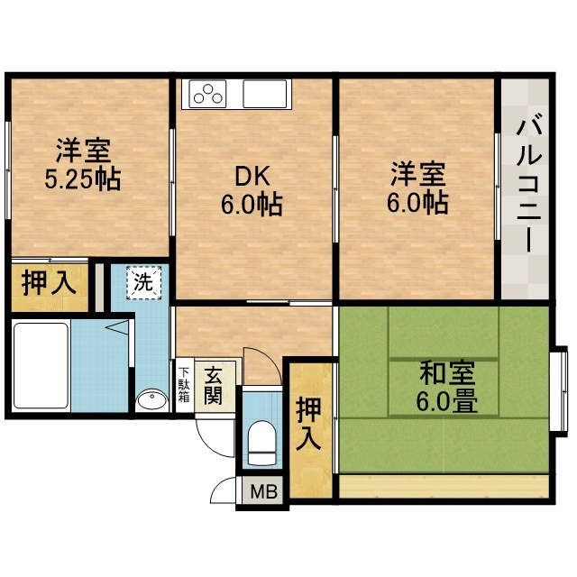 タカラマンションⅠ 間取り