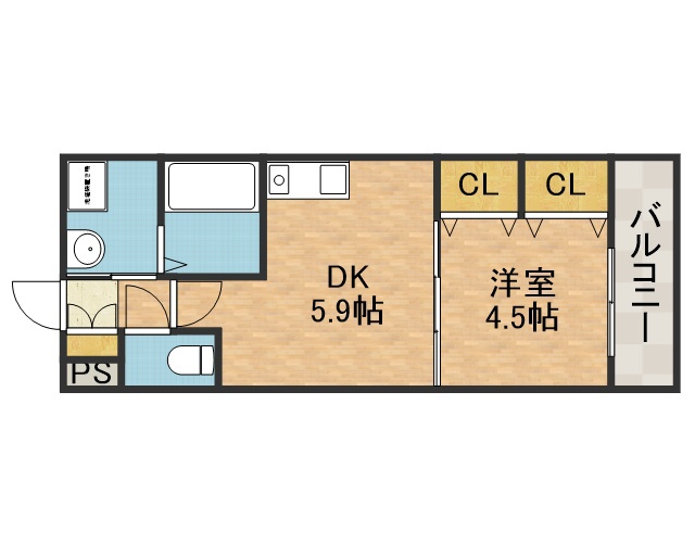 プレステージⅢ城北 間取り