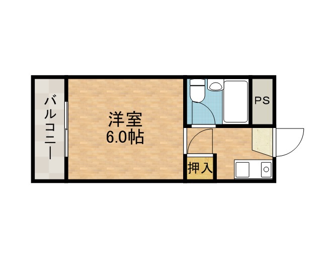 コーポ大栄　Ａ棟 間取り