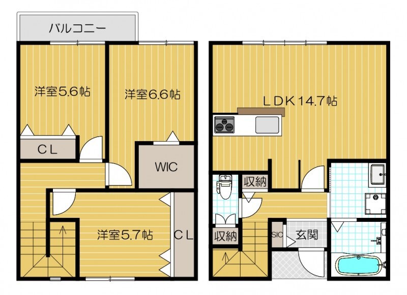 メゾネット別所 間取り