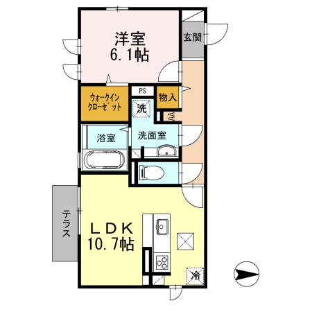 メルヴェーユ桃園 間取り