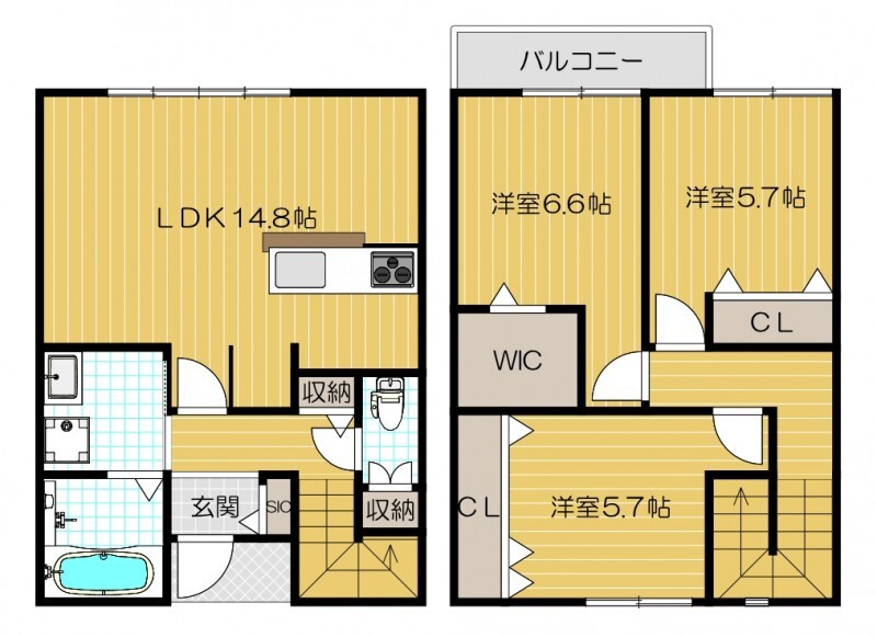 メゾネット別所 間取り