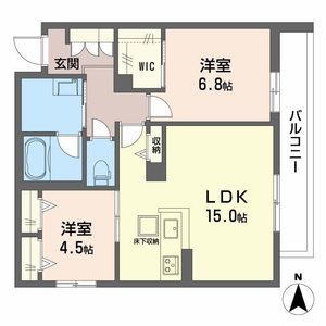 シャーメゾン　ベル　プレジール 間取り