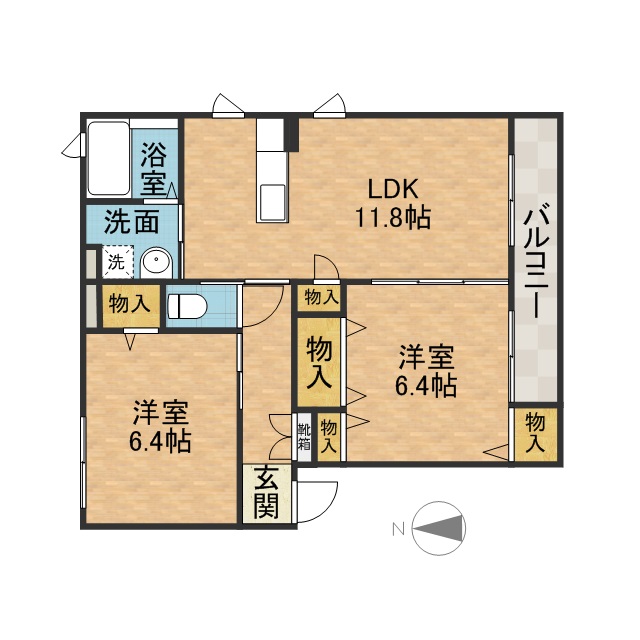 ラフィーネ大蔵司 間取り