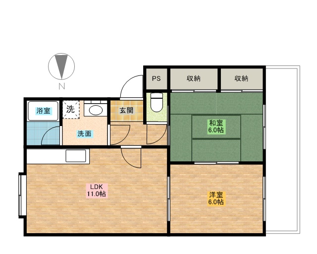 第１古曽部ハイツ 間取り