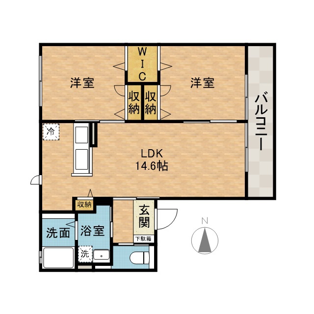 グランハイム高槻Ⅰ 間取り