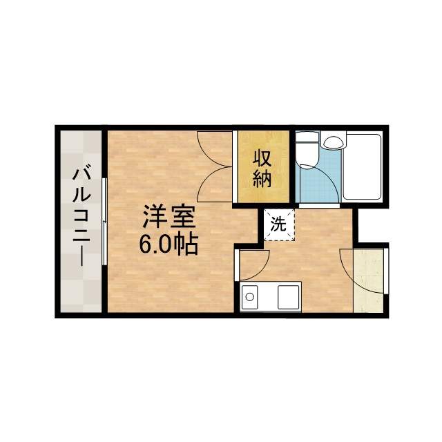万葉ハイツ水無瀬 間取り